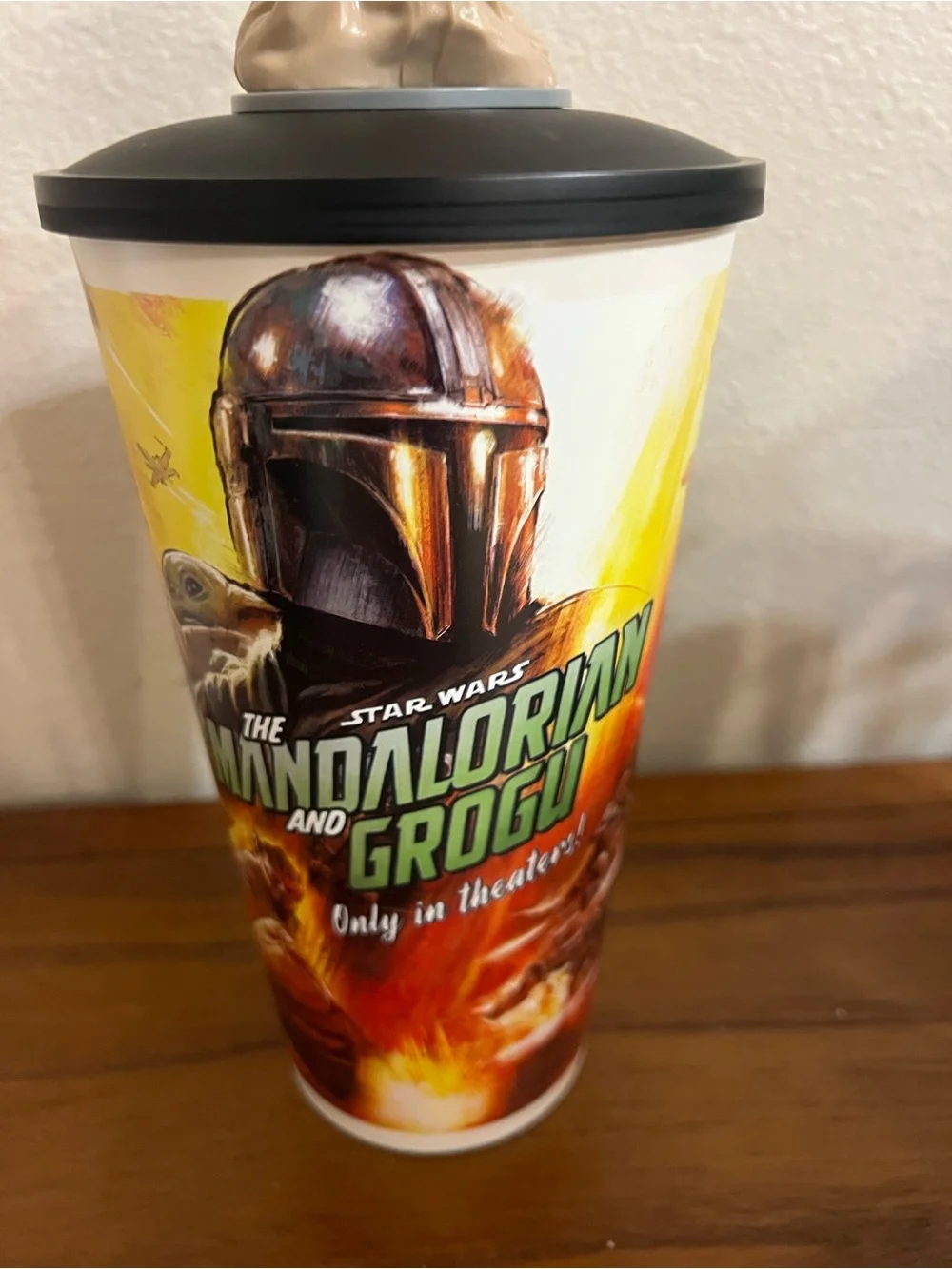 Star Wars Mandalorian & Grogu Collectible Cup with Grogu Topper, AMC Theaters - Picture 4 of 5